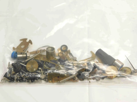 Top Shelf Bulk Lot Of Precision Dial Test Indicator Spare Parts And Hardware Kit For Industrial Mechanics Featuring Metric And Imperial Gauge Sets in a clear bag.