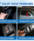 Passenger Side Power Window Switch Fits 2006 2017 Chrysler 200 300 Aspen Cirrus Sebring Avenger Caliber Charger Durango Magnum Compass Patriot And More OEM Style Replacement showing repair solutions for common window switch issues