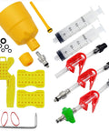 Bike Brake Bleed Kit For SRAM DB4 DB6 DB8 Maven Motive Series with syringes, hoses, fittings, and tools for hydraulic brakes
