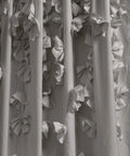 Riley Light Filtering Window Curtain Panel With Delicate Bow Details For Living Room Or Bedroom 54 Inch Wide By 84 Inch Long Gray