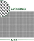 See Through Mosquito Netting For Patio And Porch 60x120 Inches Black DIY Insect Barrier Mesh with 0.8mm holes