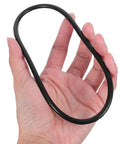 Heavy Duty Rubber Drive Belt For Industrial Sealing Machine Guide Track Continuous Heat Sealer Replacement, held in hand.