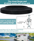 Waste Ball Drive Arm Kit For Aqua Magic Style Lite Style II Style Plus Toilets Includes Closet Flange Seal RV toilets