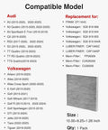 Compatible models list with image of Cabin Air Filter With Activated Carbon For Audi A3 Q3 S3 TT Quattro Atlas GTI Golf Jetta Tiguan Replacement