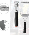 Straight Shooter Tire Repair Patch Tool Kit With 42Mm Steel Buffing Wheel HSS Drill Bits Utility Knife And Wax Marker for detailed tire repair tools.