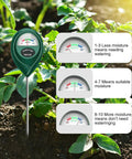 2 Pack Soil Moisture Meter Portable Garden Hygrometer No Battery Needed For Indoor Outdoor Use measuring soil moisture outdoors