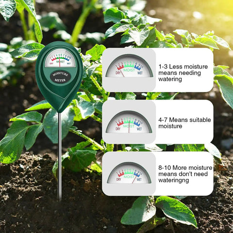 2 Pack Soil Moisture Meter Portable Garden Hygrometer No Battery Needed For Indoor Outdoor Use measuring soil moisture outdoors