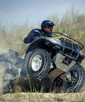 ATV with Beefed-Up Heavy Duty 21x7-10 Tubeless ATV UTV Tire Set 6-Ply All Terrain Traction for off-road adventure
