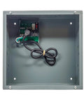 Interior of PSH2RB10 UPS Power Control Center With 2.75 Inch Track Mount And 12 By 14 By 6 Inch Metal Enclosure, showing cable and board.