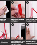 Upgrade T-Shaped door draft stopper, clear silicone weather seal strip, 1.37-inch wide x 20 ft for side of door frame Amazon