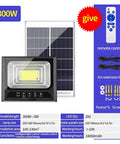 JUDYSSY Courtyard Light Solar Led Flood Light Remote Control, 300W with solar panel and remote for outdoor security use.