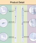 Upgraded Fridge Drawer Slide Rails For Kenmore And Frigidaire Refrigerators Replaces 240530601 240530701 detailed view showing fit and design features.