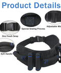 Seven Handles Gait Belt For Seniors With Quick Release No Fuss Adjustable Transfer Belt For Elderly And Disabled Safe Patient Lifts