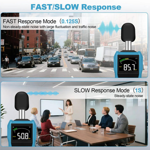 Everyday Boss Sound Level Meter For Home And Work, Ultra Accurate 30 To 130dB Decibel Reader With 0.1dB Resolution, High Precision Sensor, 31.5Hz To 8kHz Microphone, Fast Readouts And Clear Data For Noise Checks.