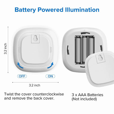 Stick Anywhere Warm Nightlight With Motion Sensor, Ultra Bright LED Night Light For Hallways, Bedrooms And Kitchens, Battery Powered Cabinet Light, Tap Closet Wall Light, 1 Pack No Battery Included, Auto On At 13 Ft, 100 Degrees, Auto Off 15 Seconds