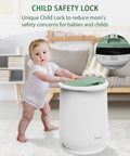 Huge 20L Towel Warmer Bucket for Bathrooms with child safety lock in a cozy room setting