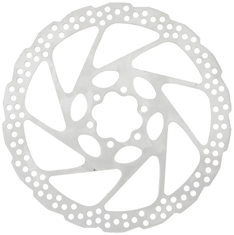 Disc Brake Rotor Six Bolt 160mm For Mountain Bikes Resin Pad Only Mount IS Six Bolt Hubs Includes Rotor Fixing Bolts With Anti Loosen Plate Silver SM RT56