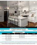 Modern kitchen with Dope 4 Inch LED Recessed Can Lights Kit With 5 Color Temperatures 2700K To 5000K, dimmable ceiling lights