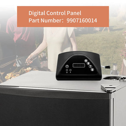 Digital Control Panel Replacement for MB Electric Smokers Fits 20071117, 20071217, 21071218, 20071317 and More MB Models Top Controller Part Number 9907160014 on smoker.