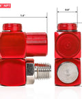 Four Pack 1/4 Inch MNPT Aluminum Air Hose Fittings With 360 Degree Swivel Plug And Play Quick Connect Pneumatic Tool Adapters For Air Tools Red Includes Thread Tape For Leak Prevention, 1/4 NPT