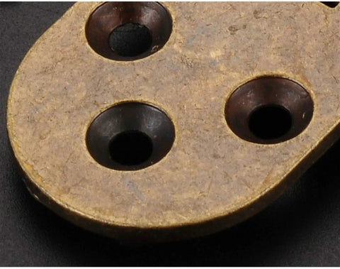 Close-up of hinge with concealed screws, part of Two Pack Hidden Flap Folding Hinges For Cabinets And Doors, Thick Zinc Alloy Construction.