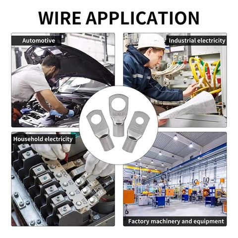 Rock Solid 110 Piece Wire Crimp Connector Kit With Tinned Copper Ring Terminals For Battery Connections That Will Make Your Wiring Project Run Smooth And Stay Secure Without The Headaches, tinned copper ring terminals
