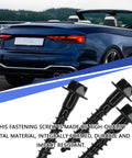 Heavy Duty Steel Air Filter Box Housing Screws That Keep Your Rig Runnin Smooth And True For Jeep Gm Chrysler Dodge Chevy Pontiac Replacement Engine Cover Fasteners 5 Pack on black background with car rear view.