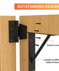 Heavy Duty Gate Corner Brace Kit No Sag Anti Sag Solid Iron Brackets For Shed Doors with multiple screw holes visible