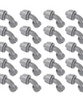 20 pack of Heavy Duty 1/2 Inch Liquid Tight Connectors Fits Right Angle Electrical Conduit Dang Solid Nylon 6 Build.