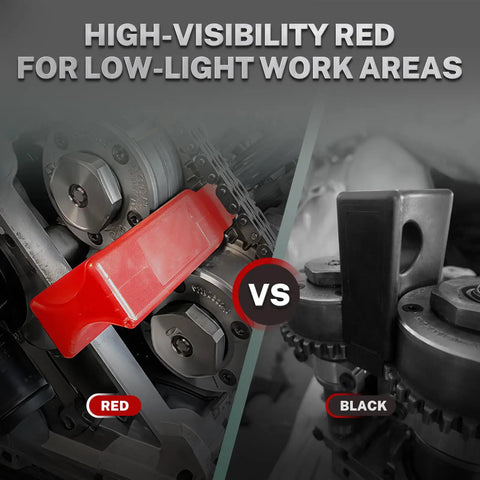 Comparison of 3.6L Pentastar Timing Tool Kit with red and black cam phaser locking tools for VVT engines.