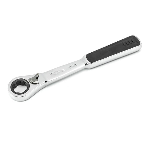 Chrome wrench from 80-Piece 1/4-Inch and 3/8-Inch Vortex Socket Set With Wobble Extension, 4-Inch Stubby Ratcheting Magnetic Driver