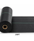 Heavy Duty Weed Barrier Landscape Fabric Ground Cover Pro Grade for garden use, shown as 1.3 ft x 250 ft roll.