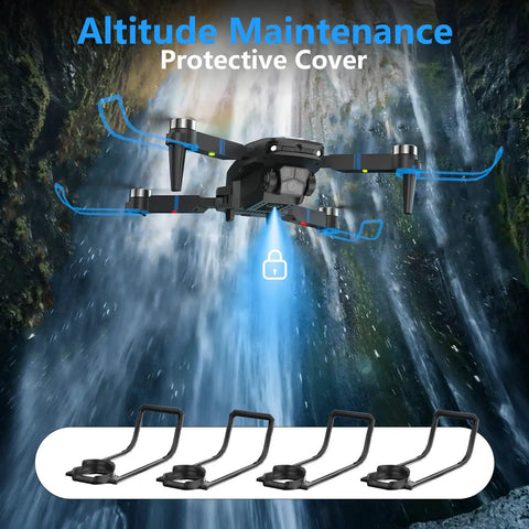 Foldable RC Mini Quadcopter With FPV HD Camera And 90 Degree Adjustable Lens Live Video Brushless Motors 270 Degree Obstacle Avoidance