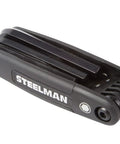 Pocket Folding Hex Key Wrench Set With 1.5 2 2.5 3 4 5 6 8mm Sizes, Chamfered Ends, Steel With Black Oxide Coating