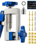 2 In 1 Bike Hydraulic Brake Tool Kit with needle driver, hose cutter, and fittings in aluminum alloy for bike maintenance