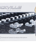 Pro Studio Condenser Microphone With Cardioid Pattern And All Aluminum Chassis For Crystal Clear Vocals box packaging