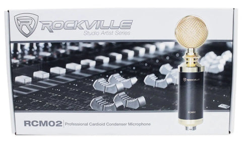 Pro Studio Condenser Microphone With Cardioid Pattern And All Aluminum Chassis For Crystal Clear Vocals box packaging