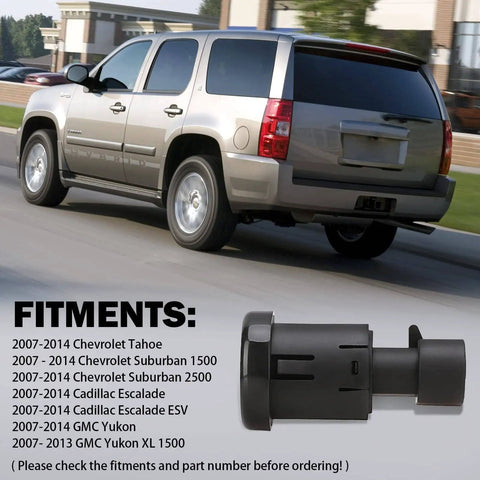 Rear Liftgate Window Release Switch For Tahoe Suburban Escalade Yukon GMC 2007 2008 2009 2010 2011 2012 2013 2014 Replacement
