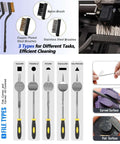 Steel brushes and files from All In One 82 Piece 3D Printer Tool Kit In Durable Case With PTFE Cutter Deburring Tools for FDM printers