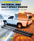 Heavy Duty Gas Struts For Truck Canopy Topper And Rear Window Replacement in cold and hot weather conditions.