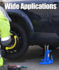 Heavy Duty Hydraulic Toe Jack 20 Ton Car Lift Rig With Heat Treated Steel Body in use for vehicle maintenance.