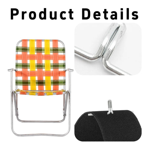 Collage showing lawn chair with webbing, close-up of alloy clip, and upholstery connection for 50Pcs Lawn Chair Webbing Clips Alloy Spring Clips For Lounge Chair Repair And Patio Furniture Frame Replacement Sofa Upholstery Fixing Built To Last Durable Rust Resistant Heavy Duty Hardware.
