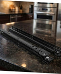 Bottom Mount Drawer Slides 2 Pack Full Extension Silent Rails For Dressers Cabinets And Kitchen Replacement Drawer Runners Heavy Duty on countertop