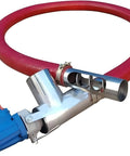 Built Tough Heavy Duty Screw Conveyor Portable Grain Suction Pump With 1500W 2500W Motor 220 To 440 Lbs Per Minute Capacity Electric Auger Feeder For Cement Sand Fertilizer Flexible Hose Farm And Industrial Use 6m Length showing red flexible hose