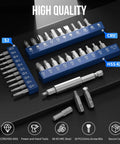 Damaged Screw Extractor Set For Easy Removal Of Rusty Stripped Screws Nuts And Bolts With Magnetic Extension Shaft And Socket Adapter 32 Piece HSS 4341 Tools By STREBITO Screwdriver Bits Included displayed with components