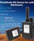 Heavy Duty Long Range LoRa Transceiver With Integrated Gps And Esp32S3 Chip Features 1Point54Inch Electronic Paper Display close-up view.