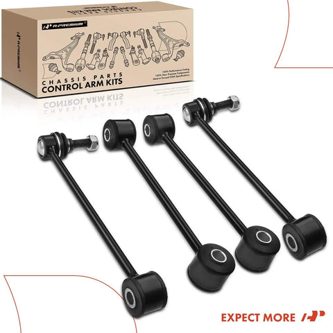 Set Of Four Front And Rear Sway Bar End Links Kit Stabilizer Bar Links For Jeep Grand Cherokee 2005 To 2010 And Commander 2006 To 2010