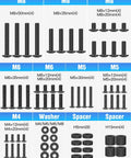 No Sweat Vesa Tv Mounting Hardware Kit Complete M4 M5 M6 M8 Screws With Washers And Spacers for Big Screen Flat Panels Up to 80 Inches, assorted sizes.