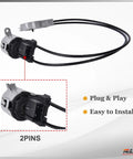 Top Tier Plug N Play AC Heater Control Switch For 2000 To 2007 Ford Focus And 2010 To 2013 Transit Connect Damper Door Actuator Assembly with 2 pins.