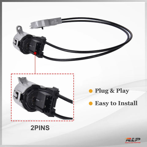 Top Tier Plug N Play AC Heater Control Switch For 2000 To 2007 Ford Focus And 2010 To 2013 Transit Connect Damper Door Actuator Assembly with 2 pins.